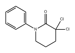 2-Piperidinone, 3,3-dichloro-1-phenyl- Struktur