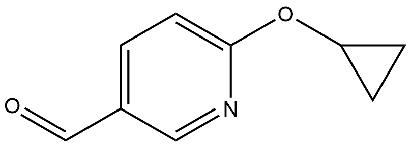 6-(Cyclopropyloxy)-3-pyridinecarboxaldehyde Struktur