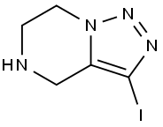 3-iodo-4,5,6,7-tetrahydro-[1,2,3]triazolo[1,5-a]pyrazine Struktur