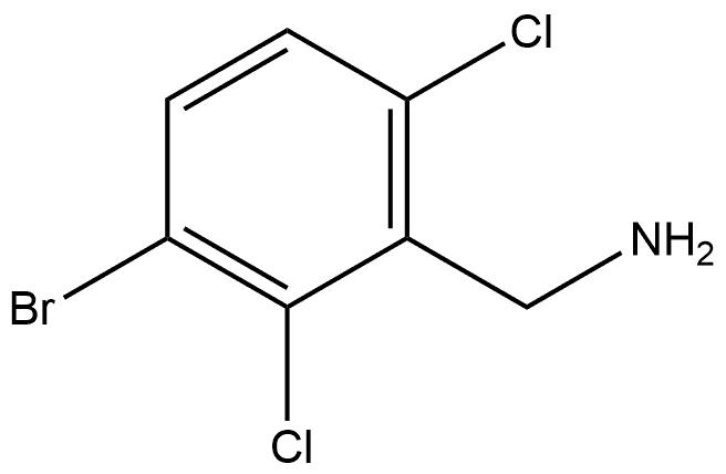 3-Bromo-2,6-dichlorobenzenemethanamine Struktur