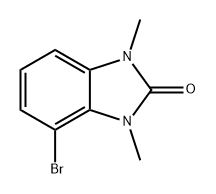 2H-Benzimidazol-2-one, 4-bromo-1,3-dihydro-1,3-dimethyl- Struktur