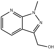 1H-Pyrazolo[3,4-b]pyridine-3-methanol, 1-methyl- Struktur