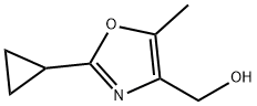 4-Oxazolemethanol, 2-cyclopropyl-5-methyl- Struktur