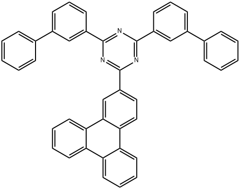 2,4-二([1,1'-聯(lián)苯]-3-基)-6-(三苯基-2-基)-1,3,5-三嗪 結(jié)構(gòu)式