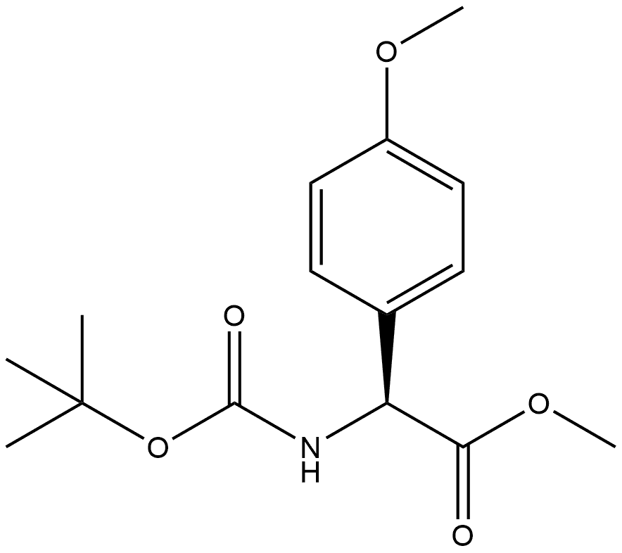 Benzeneacetic acid, α-[[(1,1-dimethylethoxy)carbonyl]amino]-4-methoxy-, methyl ester, (αS)-