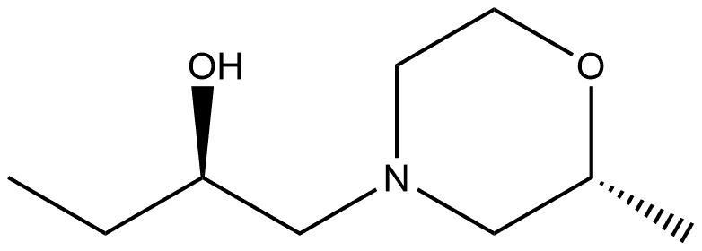 4-Morpholineethanol,α-ethyl-2-methyl-,(αR,2R)- Struktur