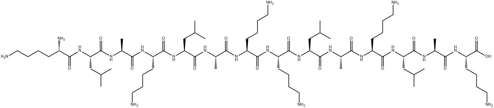 L-Lysine, L-lysyl-L-leucyl-L-alanyl-L-lysyl-L-leucyl-L-alanyl-L-lysyl-L-lysyl-L-leucyl-L-alanyl-L-lysyl-L-leucyl-L-alanyl- Struktur