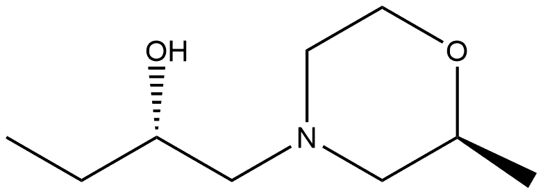 4-Morpholineethanol,α-ethyl-2-methyl-,(αS,2S)- Struktur