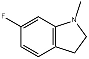 6-fluoro-1-methyl-2,3-dihydro-1H-indole Struktur