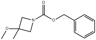 1-Azetidinecarboxylic acid, 3-methoxy-3-methyl-, phenylmethyl ester Struktur