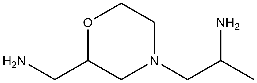 4-Morpholineethanamine,2-(aminomethyl)-α-methyl- Struktur