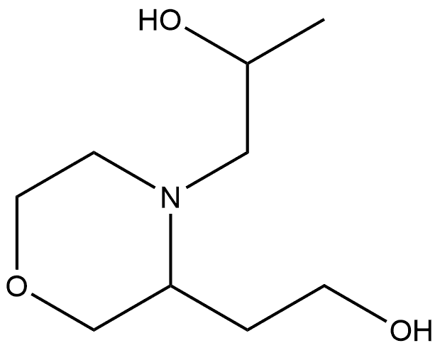 3,4-Morpholinediethanol,α4-methyl- Struktur