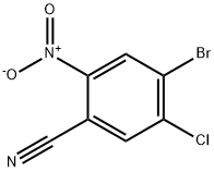 Benzonitrile, 4-bromo-5-chloro-2-nitro- Struktur