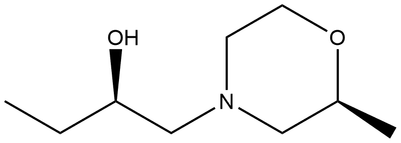 4-Morpholineethanol,α-ethyl-2-methyl-,(αR,2S)- Struktur