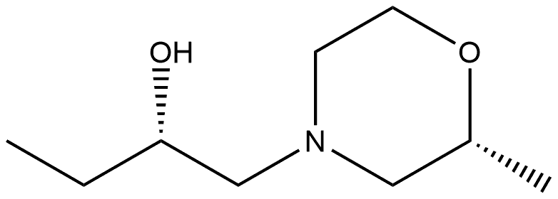 4-Morpholineethanol,α-ethyl-2-methyl-,(αS,2R)- Struktur