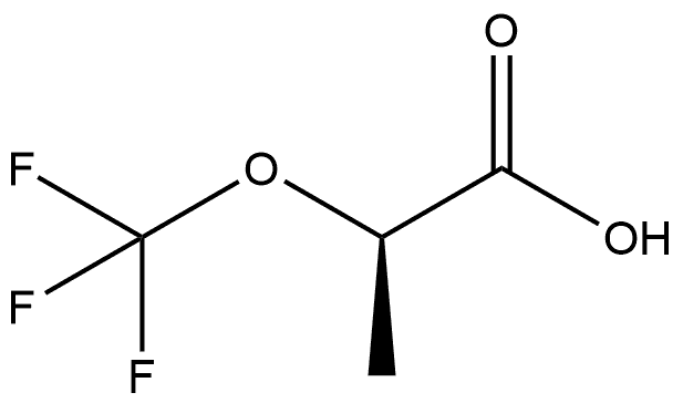 (2R)-2-(Trifluoromethoxy)propanoic acid Struktur