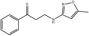 3-[(5-methyl-3-isoxazolyl)amino]-1-phenyl-1-propanone Struktur