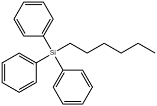 Hexyltriphenylsilane Struktur