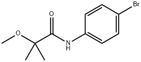 Propanamide, N-(4-bromophenyl)-2-methoxy-2-methyl- Struktur