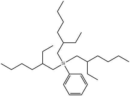 Tris(2-ethylhexyl)(phenyl)silane Struktur