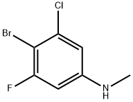 (4-Bromo-3-chloro-5-fluoro-phenyl)-methyl-amine Struktur