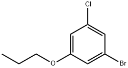 1-bromo-3-chloro-5-propoxybenzene Struktur