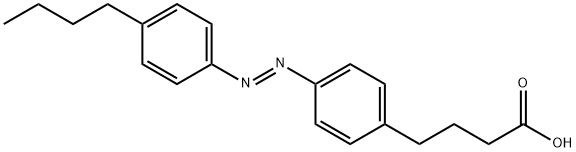 Benzenebutanoic acid, 4-[(1E)-2-(4-butylphenyl)diazenyl]- Struktur