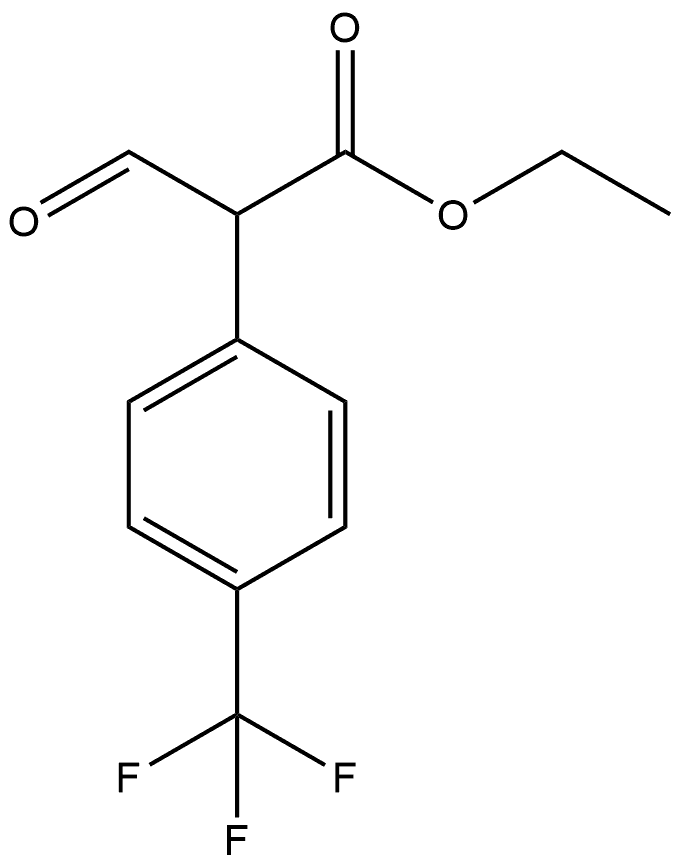 Benzeneacetic acid, α-formyl-4-(trifluoromethyl)-, ethyl ester Struktur