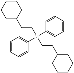 Bis(2-cyclohexylethyl)diphenylsilane Struktur