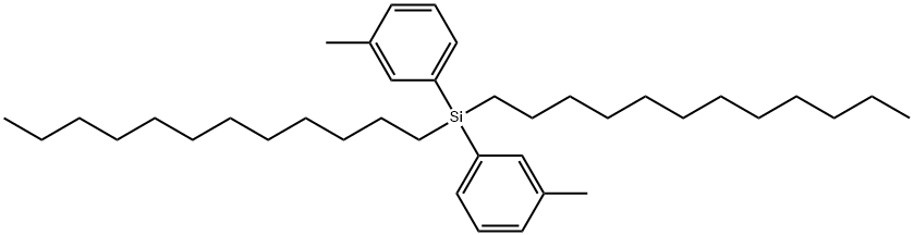 Didodecyldi-m-tolylsilane Struktur