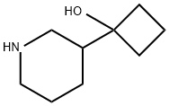 Cyclobutanol, 1-(3-piperidinyl)- Struktur