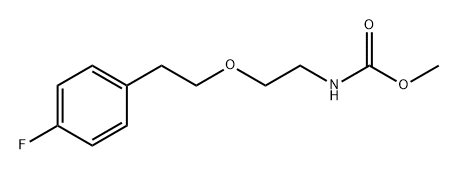 Carbamic acid, [2-[2-(4-fluorophenyl)ethoxy]ethyl]-, methyl ester (9CI) Struktur