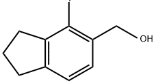 (4-fluoro-2,3-dihydro-1H-inden-5-yl)methanol Struktur