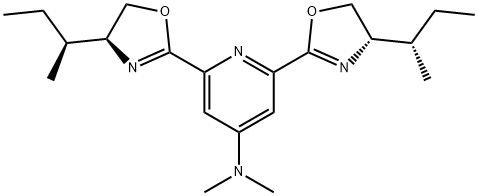 2,6-Bis[(4S)-4,5-dihydro-4-[(1S)-1-methylpropyl]-2-oxazolyl]-N,N-dimethyl-4-pyridinamine Struktur