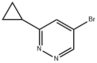 Pyridazine, 5-bromo-3-cyclopropyl- Struktur