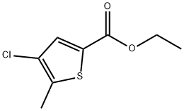 2-Thiophenecarboxylic acid, 4-chloro-5-methyl-, ethyl ester Struktur