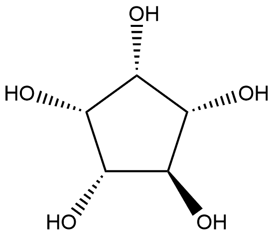 1α,2α,3α,4α,5β-Cyclopentanepentol Struktur