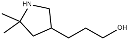 3-Pyrrolidinepropanol, 5,5-dimethyl- Struktur