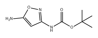 Carbamic acid, N-(5-amino-3-isoxazolyl)-, 1,1-dimethylethyl ester Struktur