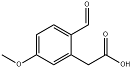 2-Formyl-5-methoxyphenylacetic acid Struktur