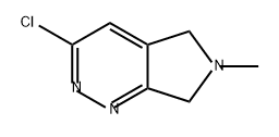 5H-Pyrrolo[3,4-c]pyridazine, 3-chloro-6,7-dihydro-6-methyl- Struktur