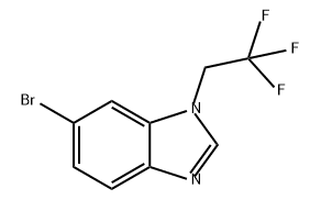 6-bromo-1-(2,2,2-trifluoroethyl)-1H-benzo[d]imidazole Struktur