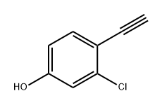 Phenol, 3-chloro-4-ethynyl- Struktur