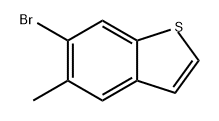 Benzo[b]thiophene, 6-bromo-5-methyl- Struktur