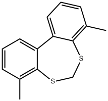 Dibenzod,f1,3dithiepin, 4,8-dimethyl- Struktur