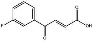 2-Butenoic acid, 4-(3-fluorophenyl)-4-oxo-, (2E)- Struktur