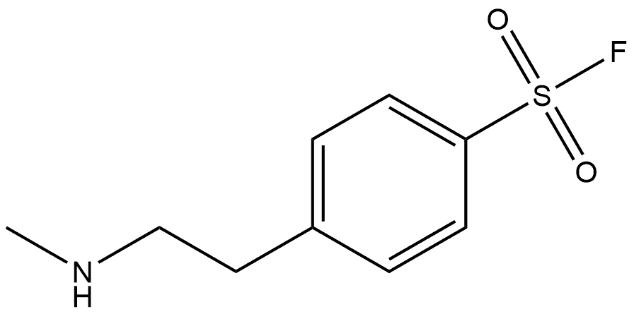 4-(2-(methylamino)ethyl)benzenesulfonyl fluoride Struktur