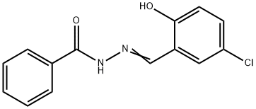 Benzoic acid, 2-[(5-chloro-2-hydroxyphenyl)methylene]hydrazide Struktur