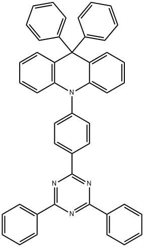 Acridine, 10-[4-(4,6-diphenyl-1,3,5-triazin-2-yl)phenyl]-9,10-dihydro-9,9-diphenyl- Struktur