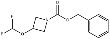 1-Azetidinecarboxylic acid, 3-(difluoromethoxy)-, phenylmethyl ester Struktur